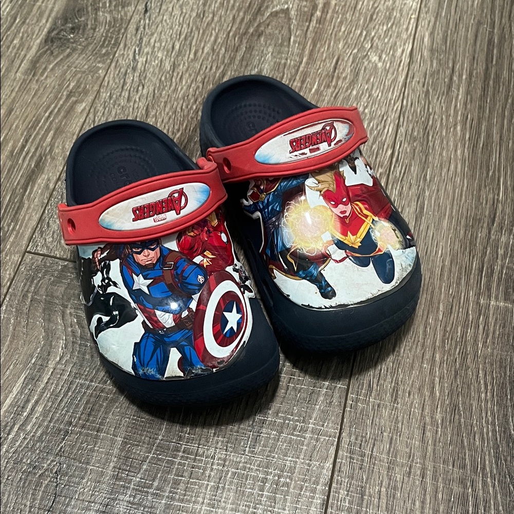 Avenger crocs - Red and Blue